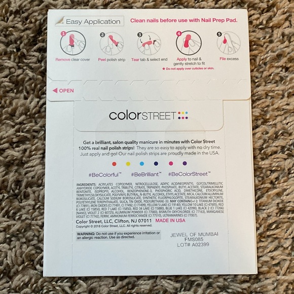 Color Street Real Nail Polish Strips - Jewel of Mumbai - Picture 3 of 3